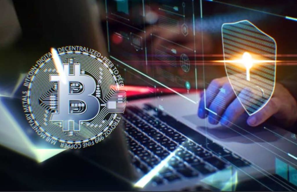 Digital forensics experts analyzing blockchain data